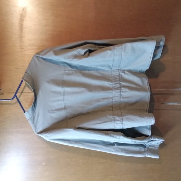 Lane Bryant Tan Utility Jacket Versatile Design - Picture 3 of 5